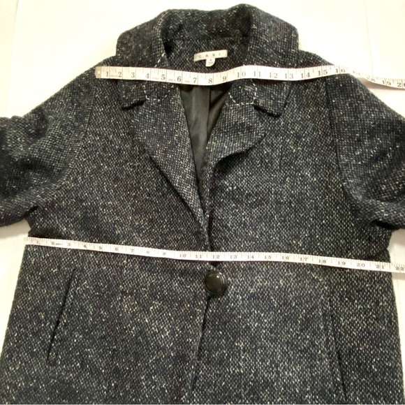 CAbi Black Wool-blend Tweed Swing Jacket Blazer Coat Small - Picture 13 of 15